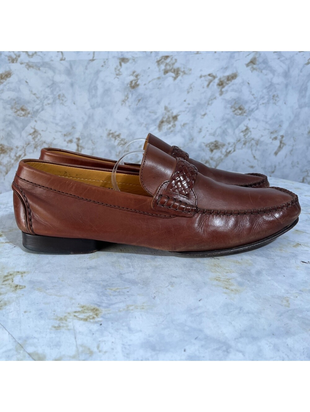 Rangoni 44 Men's Size 10.5M Shoes Brown Leather Comfort Casual Moccasin Loafers